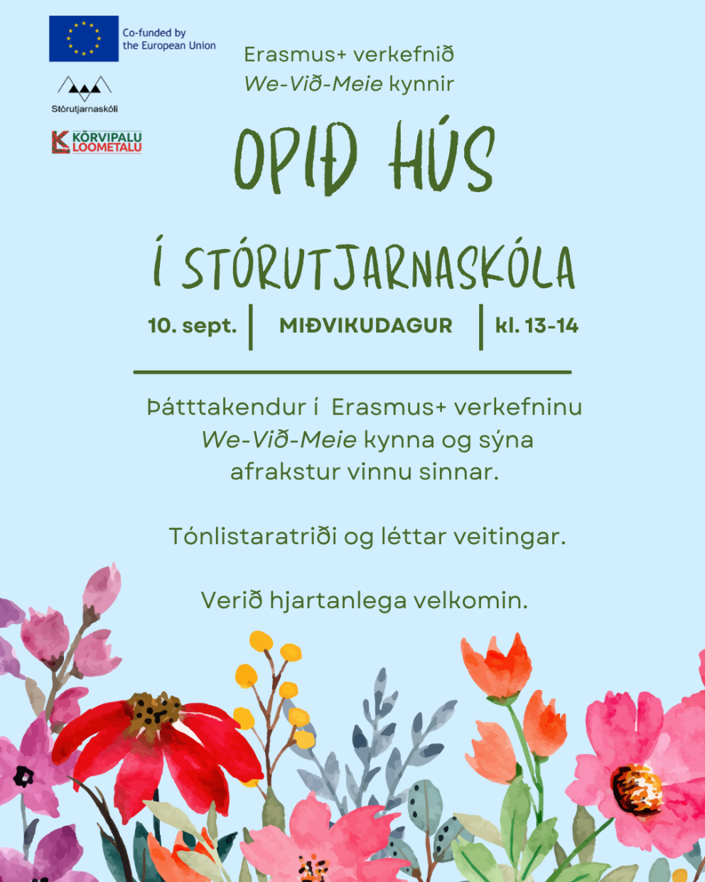 Opið hús, allir velkomnir